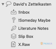 我的 Zettelkasten： 一个作家的卡片盒笔记法--我的数字 Zettelkasten 结构