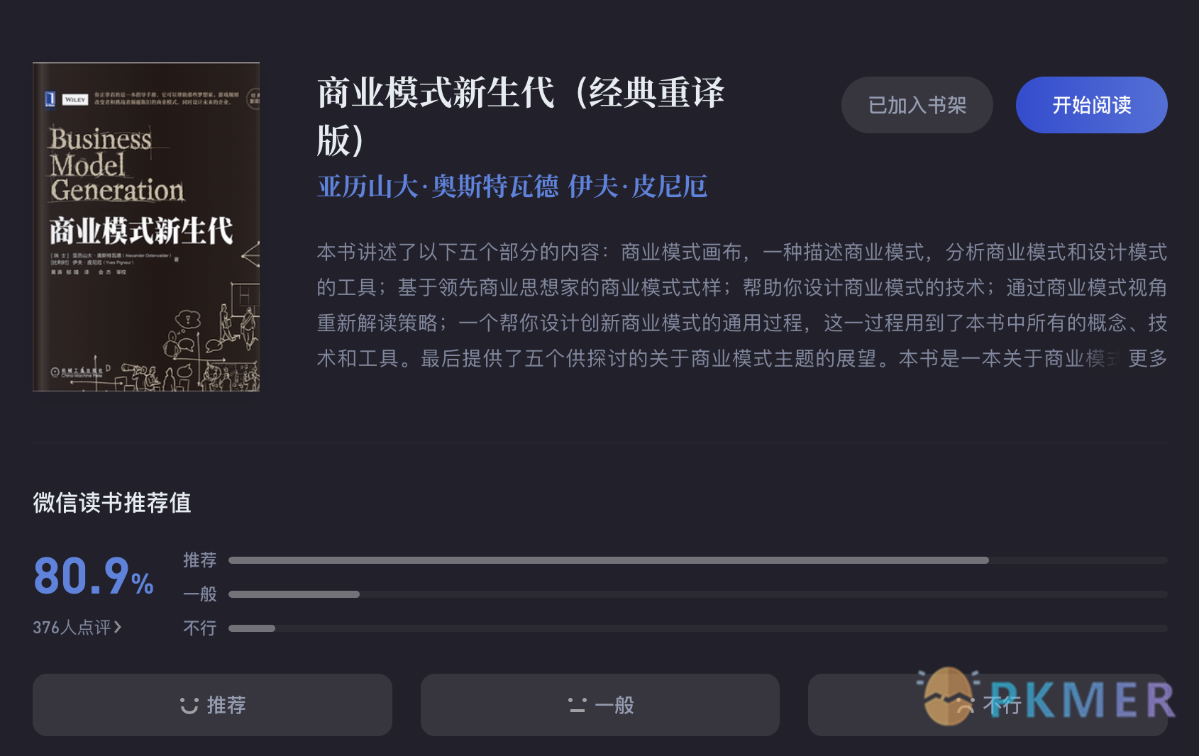 使用 Obsidian 白板功能绘制商业模式画布--关于商业模式画布和《商业模式新生代》