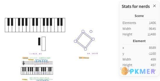Obsidian-Excalidraw 功能手册--8.6 图形统计信息 Stats for nerds