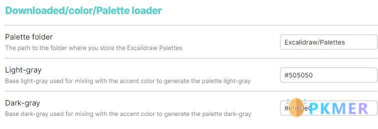 Obsidian-Excalidraw 功能手册--17.2 默认颜色更改 palette loader