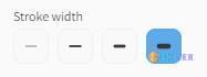Obsidian-Excalidraw 功能手册--17.4 更改线条宽度 Set Stroke Width