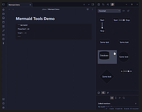 Obsidian 插件：Mermaid Tools 快捷输入工具，降低你输入 Merimad 的难度