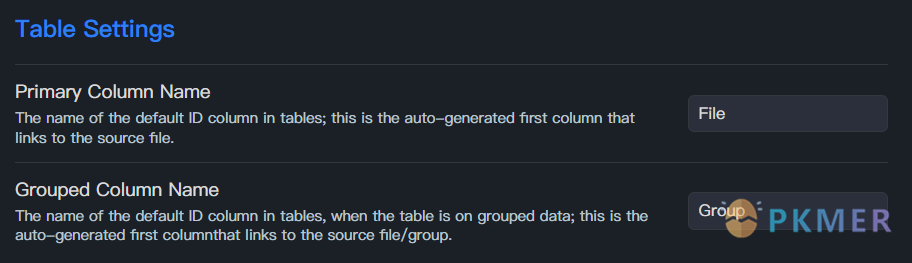 44 - Dataview 设置介绍--Table Settings 表格视图设置