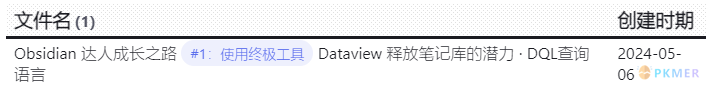 Obsidian 达人成长之路 1 使用终极工具 Dataview 释放笔记库的潜力 · DQL 查询语言-- 类型