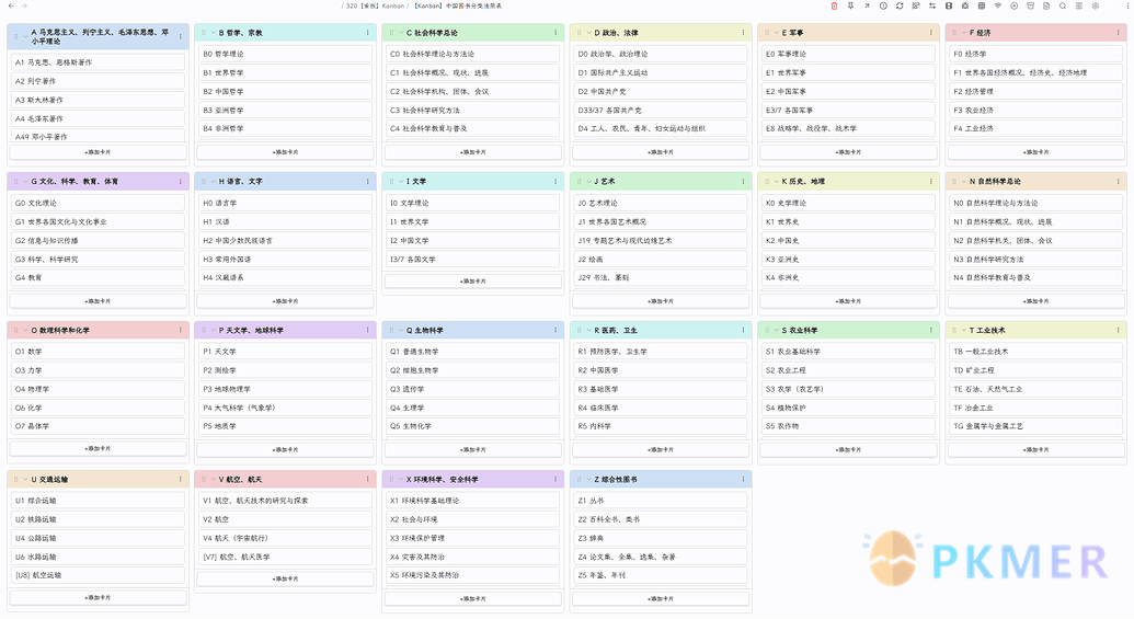 Obsidian 样式 -Kanban 魔改之四象限模式和康奈尔笔记模式--堆叠模式