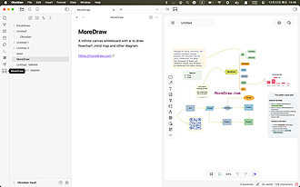 Obsidian 插件：MoreDraw 强大的白板在线服务