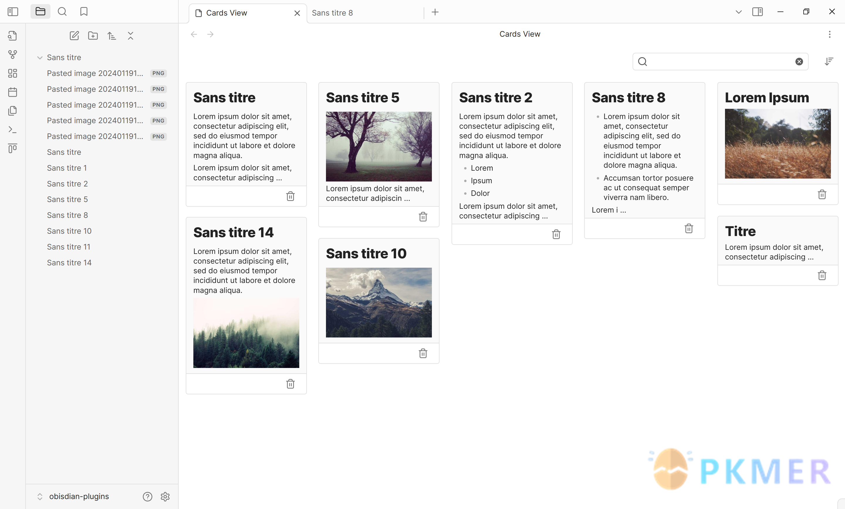 Obsidian 插件横评--卡片视图