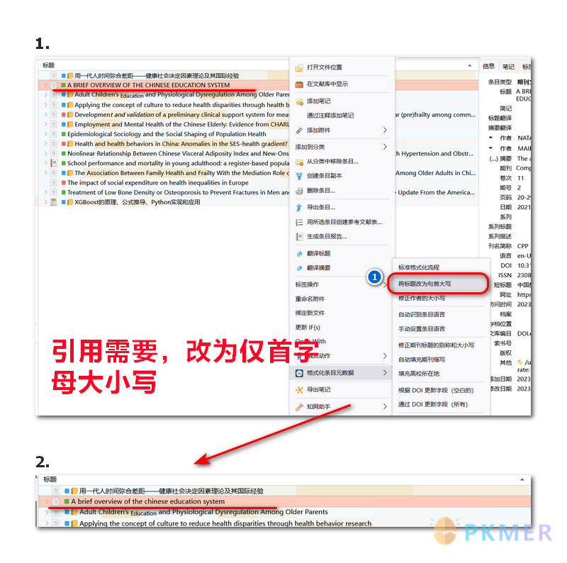 插件教程 zoterolinter 条目元信息插--将标题从“标题大小写”转换为“句子大小写”