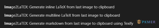 Obsidian 插件：Image2LaTEX--使用