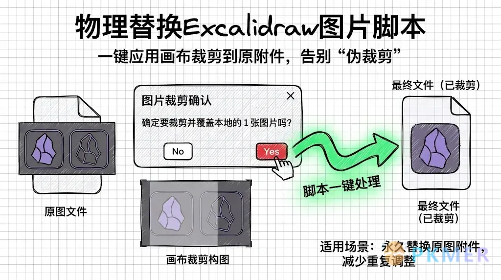 自定义 Excalidraw 脚本 - 更新裁剪图片到原文件（Update Cropped Image To Local）--
