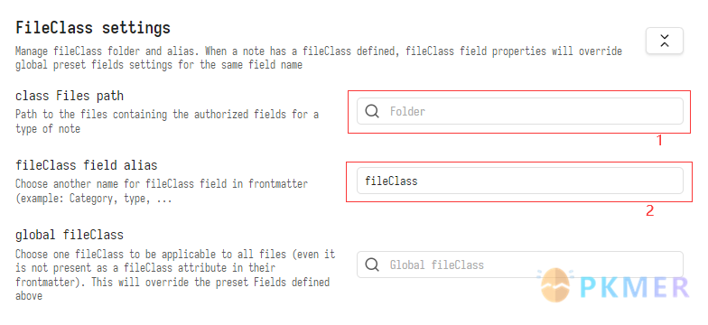 Obsidian 插件：Metadata Menu 图形化的 Frontmater 管理器--设置