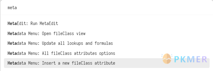 Obsidian 插件：Metadata Menu 图形化的 Frontmater 管理器--建立一个文件类模板