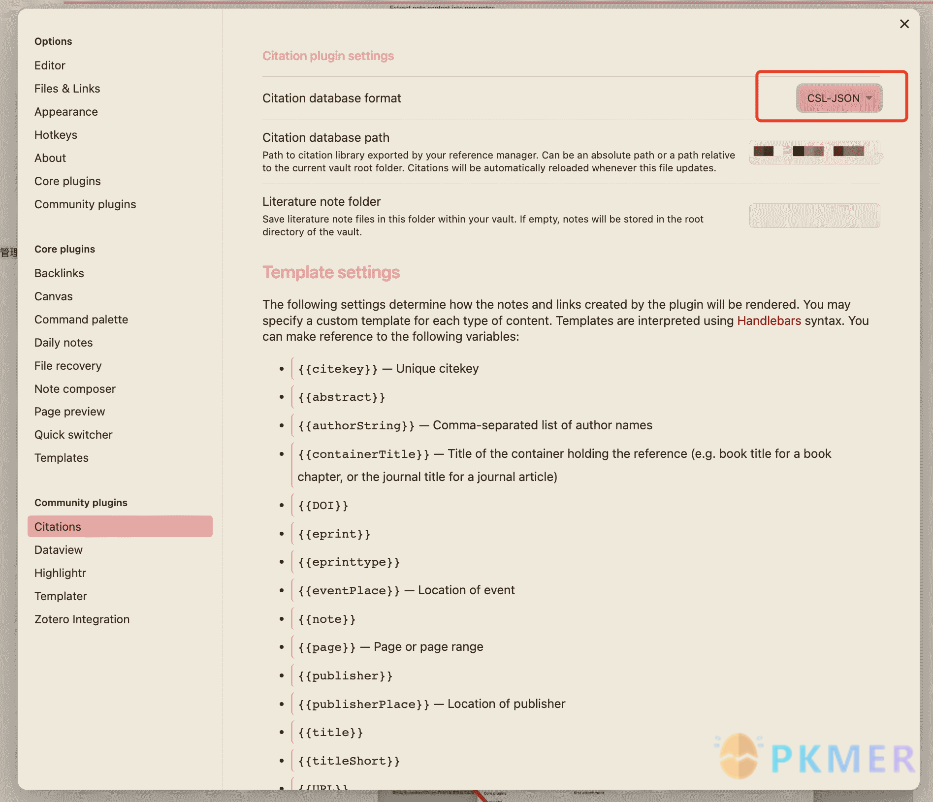 如何运用 Obsidian 和 Zotero 的插件配置整理文献管理实现阅读笔记--2. 设置 citation plugin
