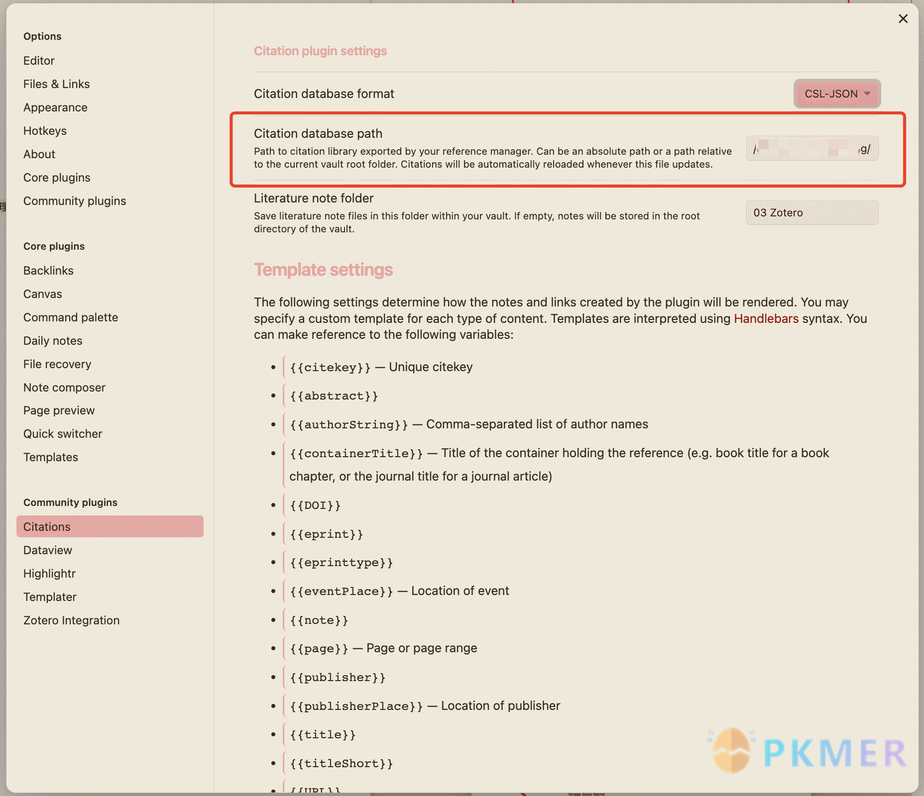 如何运用 Obsidian 和 Zotero 的插件配置整理文献管理实现阅读笔记--2. 设置 citation plugin