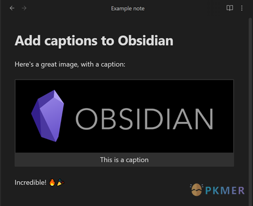 Obsidian Image Captions 给图片加个标题--自定义
