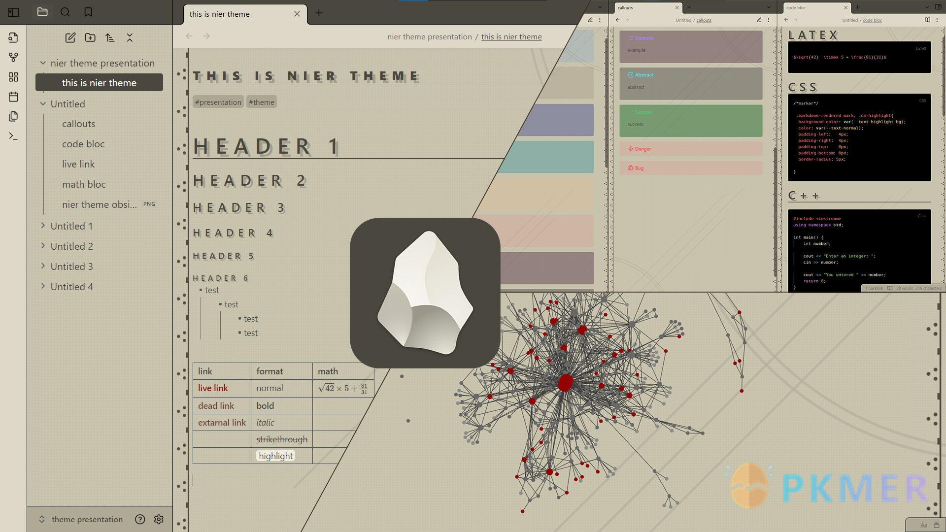 Obsidian Weekly 2024-07-14：LInks, Index and Maths--Appearance