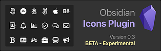 Obsidian 插件：Obsidian Icons 提供插入图标符号的功能
