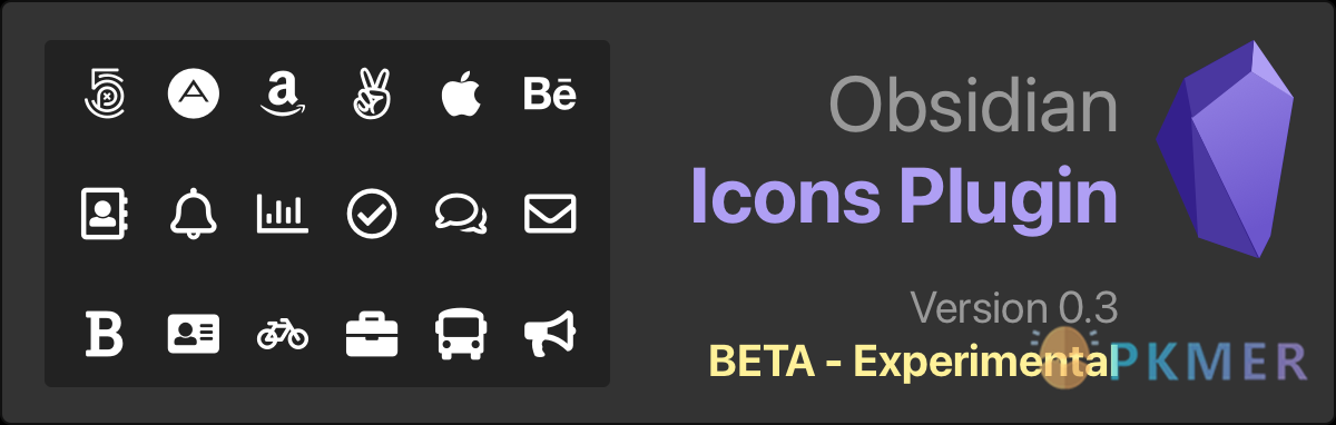 Obsidian 插件：Obsidian Icons 提供插入图标符号的功能--概述
