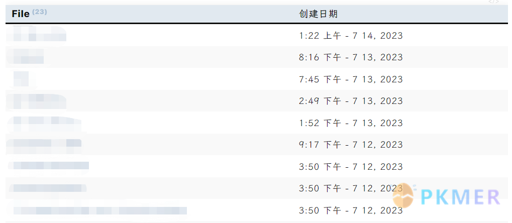 一个 Dataview 查询示例