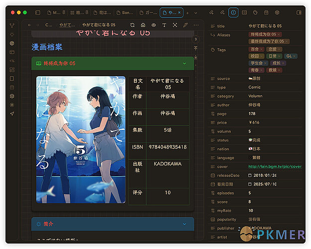 作品元信息