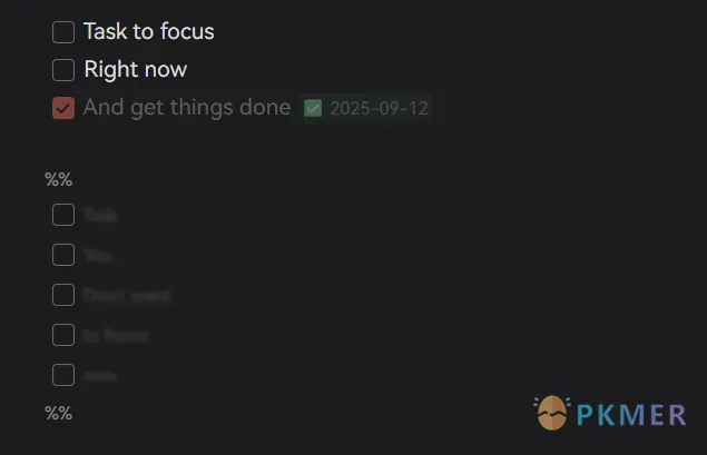 帮你保持对任务的专注的一个小片段